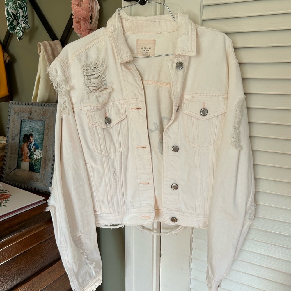 Handpainted Bride Denim Jacket - image 4